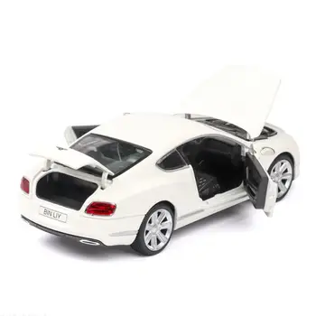 Simulácia Hot 1:24 mierka kolesá vozidiel Bentleying Continentals GT w12 kovový model diecast športové auto vytiahnuť späť hračka zber