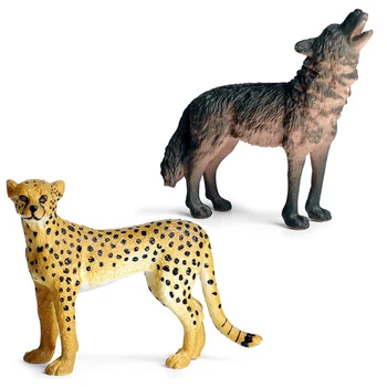 Simulácia Leopard Wolf Garden Miniatúry Figúrky Trpaslíci Moss Terária DIY Domáce Dekorácie Doplnky, Hračky Pre Deti, Darčeky