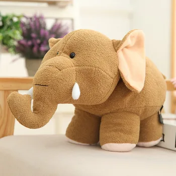 Simulácia Slon Hipo Plyšové Hračky Mäkké, Vypchaté Cartoon Zviera Slon Bábika Domáce Dekorácie, Baby, Deti Narodeniny Vianočný Darček