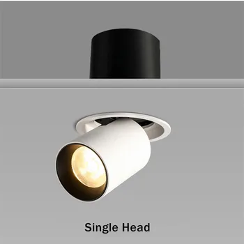 Single/Double Head LED Downlight 7W 10W 20W 24W Zapustené LED Bodové Osvetlenie, Spálňa, Kuchyňa Vnútorné pružné led stropné svietidlo