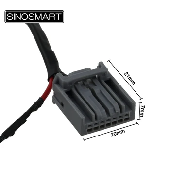 SINOSMART C7 Cúvaní Kamera prepojovací Kábel pre Honda Civic / CRV 2013 na OEM Monitore bez Poškodenia Auta, Elektroinštalácie