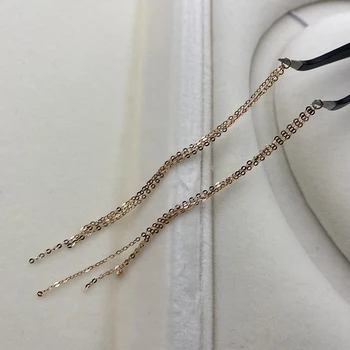 Sinya Au750 18k Zlata, Náušnice Strapec Ženy DIY Šperky Accessrioes Dĺžka 8 cm váži asi 0.45 gram