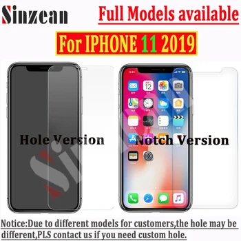 Sinzean 100ks Pre IPHONE 12 Pro Max 6.7/11 2019 2.5 D tvrdeného skla Pre IPHONE 11 5.8/6.1/6.5 screen protector film (Veľkoobchod)