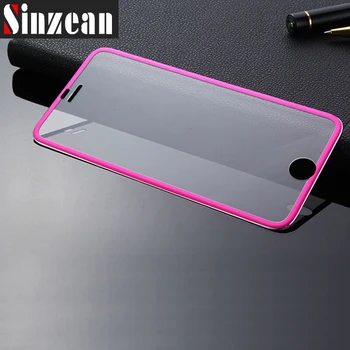 Sinzean 50pcs Pre iphone 7/8/6/6S/5/5S 3D Zakrivené Plný pokryté zliatiny Titánu Hrany Tvrdené sklo screen protector