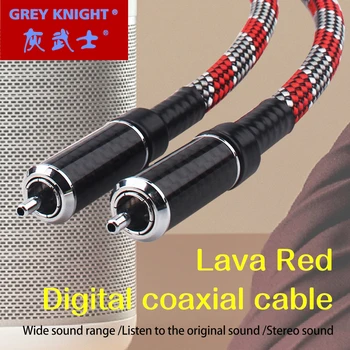 SIVÁ RYTIER lava red audio digitálny koaxiálny kábel KOAXIÁLNY/AL S. PDIF pripojenie line hifi zosilňovač predné a zadné signálový kábel
