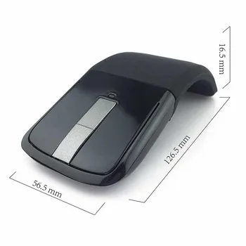 Skladacie Bluetooth Myš Arc Touch mouse Optical Skladacia Počítačová Myš S Bluetooth 4.0, BT CSR 4.0 Adaptér pre Microsoft PC