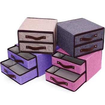 Skladacie Úložný Box Zásuvky Bielizeň Delič Box Handričkou Šatník Skladovanie Oblečenie Kabinetu Ponožky Organizátor Domov Organizácie Boxy