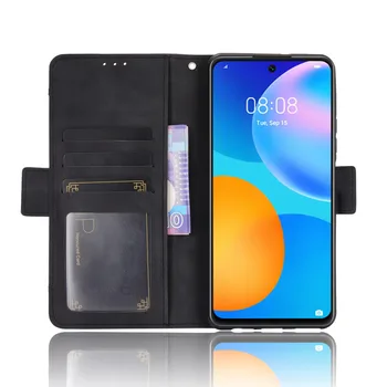 Skladací Stojan Pevnej Luxusné Kožené Peňaženky Prípade Huawei P30 P40 P Smart Z 2020 Y5P Y6P Mate 30 40 Pro celého Tela Kryt