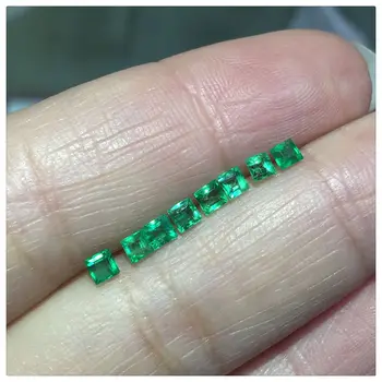 Skutočne drahé square, av dochádzko prírodné voľné kamene smaragd bijoux femme zelená klenot pre prsteň náramok, náhrdelník kameň joyas edelstenen