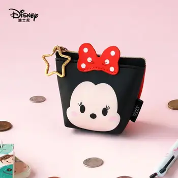 Skutočné Disney Mickey Mouse Tsum Tsum Mince Peňaženky Hračka Multi-funkčné Kawaii Peniaze Taška Komiksu, Anime, Plyšové Hračky Pre deti