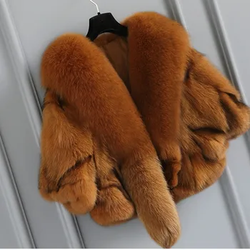 Skutočné Kožušinový Kabát Ženy Blue Fox Kožušiny Bunda, Kabát Zime Prírodné Kožušiny Kabát krátky Odnímateľné Rukávy Vesta Plus Veľkosť Ženské Oblečenie 2019