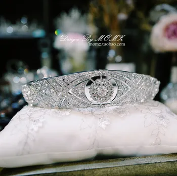 Skutočné Rakúskych Kryštálov Princezná Svadobné Svadobné Koruny Tiara Diadem Vlasy Príslušenstvo Šperky