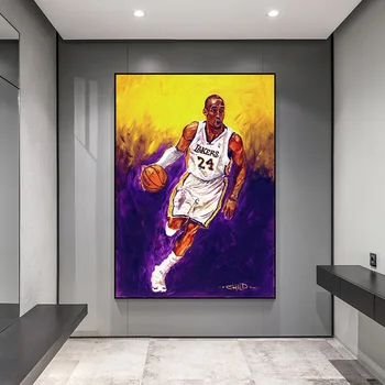 Skvelé Basketbalové Hráča Kobe Bryant Plagát Obývacia Izba Dekorácie Plátno Na Maľovanie Na Stenu Umenie Domov Deocor (Bez Rámu)