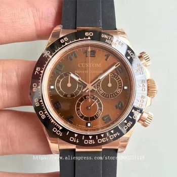 Sledujte 39 mm, luxusné značky automatické mechanické hodinky pre pánske hodinky mužov zafírové sklo z nerezovej ocele 6
