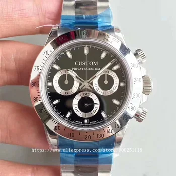 Sledujte 39 mm, luxusné značky automatické mechanické hodinky pre pánske hodinky mužov zafírové sklo z nerezovej ocele 6