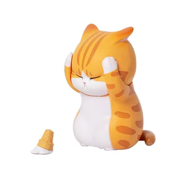 Slepý Box Hračky, Ručne Vyrobené Ozdoby Mini Cat Orange Mačka Siamské mačky Dekorácie Hádať Tašky Darček Zabalený Hračky Pre Deti, Dievčatá
