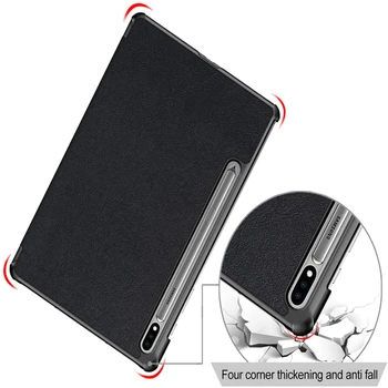 Slim Tri-Fold púzdro Kryt pre Samsung Galaxy Tab S7 11 Palcový 2020 Vydania Model SM-T870(Wi-Fi) SM-T875(LTE)