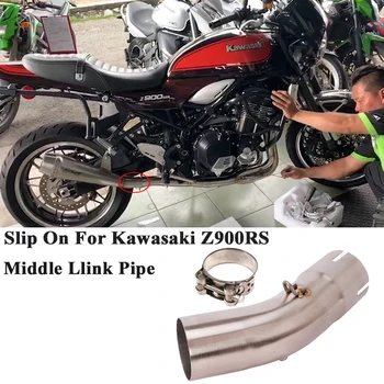 Slip Na Kawasaki Z900RS 2017 2018 2019 2020 Motocykel Výfukových Šál Upravené Spojenie Uprostred Trubice Prepojenie Potrubia 51mm