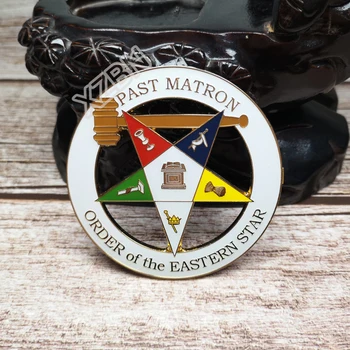 Slobodomurárstva Auto Odznak Znak Mason Freemason BCM12 PORADÍ VÝCHODNEJ STAR nádherné farby technika osobnosti decoraction