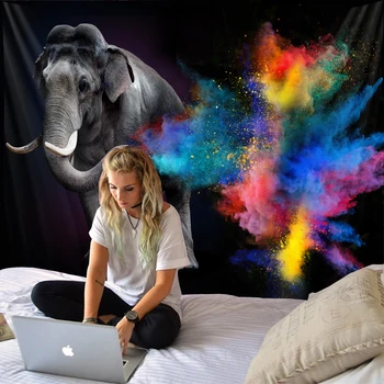 Slon gobelín zvierat stene visia krásne slon gobelín české hippie stene visí obývacia izba, spálňa domov decorati