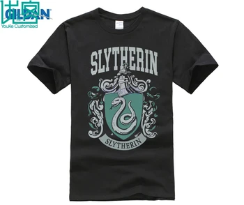 Slytherin T Úžasné Tričko Krátky Rukáv Jedinečný Humor Tee Tričko Bavlna Topy Obrázok
