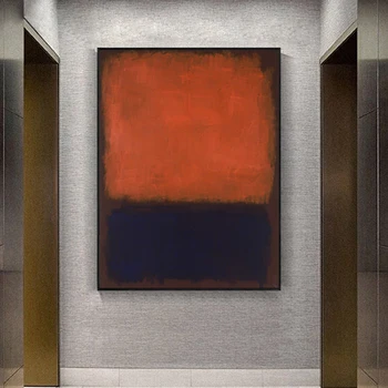Slávny Mark Rothko Zameranie Plátno na Maľovanie Plagáty Tlačiť Farebný Blok Moderné Nástenné Art Obrázky, Obývacia Izba, Spálňa Decor