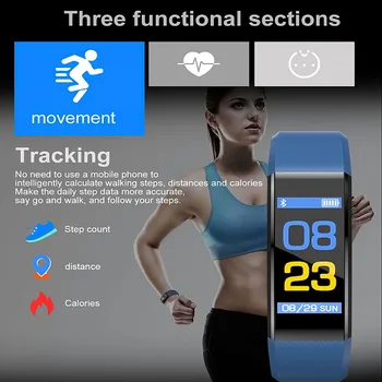Smart hodinky fitness tracker muži ženy *srdcovej frekvencie* monitor IPS full dotykový displej športové hodinky so systémom krokomer