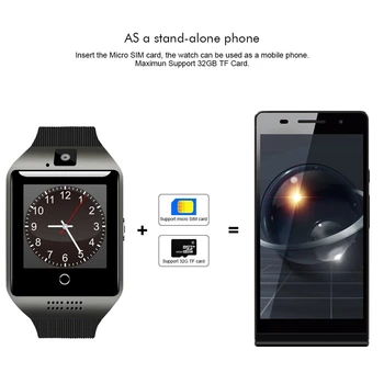 Smart Hodinky Mužov s Dotykovým displejom Big Batérie Bluetooth Wacth Podpora TF Sim Karty Fotoaparát pre Android Telefónu Smartwatch Telefón