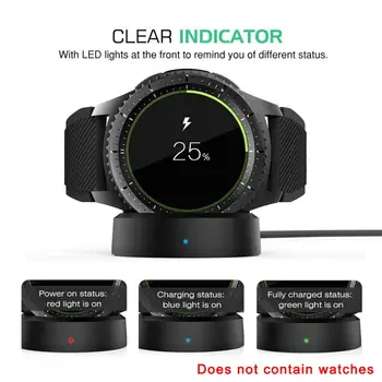 Smart Hodinky QI Bezdrôtovú Nabíjačku Pad pre Samsung Výstroj S3 Classic/S3 S2 Nabíjací Dock Station Watch Bezdrôtová Nabíjačka