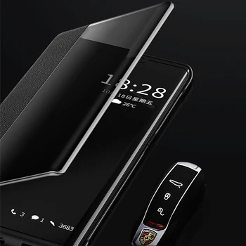 Smart View Flip Telefónu Prípade Huawei P40 Pro Plus P 40 40pro Kožené Magnetický Kryt Na Huawei P40pro P40pro+ Shockproof Prípade