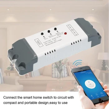 SmartHome eWeLink 2 KANÁLY Smart WiFi Prepínač Bezdrôtovej Časovač Switch Modul Smart Domácej Automatizácie Práce S Alexa Domovská stránka Google IFTTT