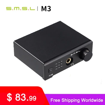 SMSL M3 Ploche Mini DAC Slúchadlový Zosilňovač Hifi CS4398 USB DAC Audio Slúchadlá Amp Optické Koaxiálny vstup