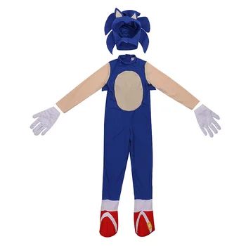 Snailify Dieťa Úžasné Rýchle Modrá Hrdinské Ježko Video Hry Sonic Znakov Rýchlejšie Trik Alebo Genizované Deti Halloween Kostým