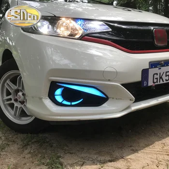SNCN 2KS LED Denných prevádzkových Svetlo Na Honda Fit Jazz 2018 2019 Auto Doplnky, Nepremokavé 12V DRL LED Hmlové Svietidlo Dekorácie