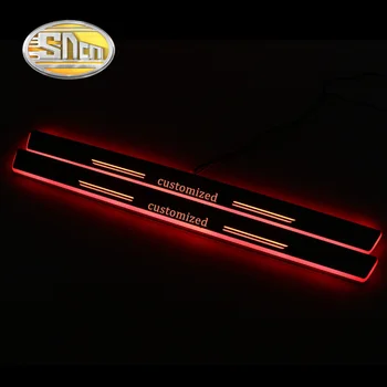 SNCN 4PCS Akryl Pohybujúce sa LED Vitajte Šliapacie Auto Šúchať Doska Pedál Dvere, Parapetné Cesta Svetla Na Mercedes Benz W164 W166 ML300 ML350