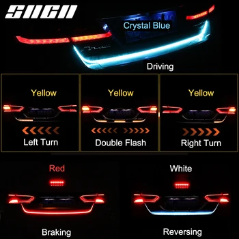 SNCN batožinového priestoru Pásy Svetla LED Auto Dynamické Streamer zadné Svetlá Pre Mitsubishi ASX Outlander Kríž Šport Eclipse Mirage G4 Pajero