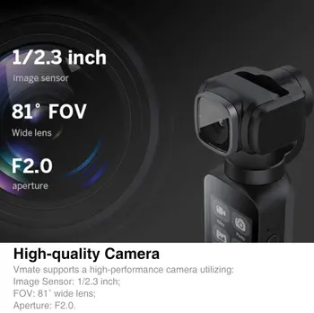 Snoppa Vmate 3-Os, Prenosné Gimbal 4K Kamera 200Mbps Vysokým dátovým Tokom Video Záznam 118g Mikrofón WiFi 90° Otáčanie Objektív VS Fimi