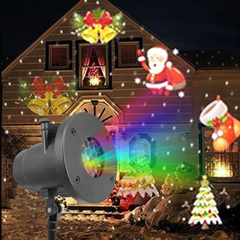 Snowflake Projektor 12 Film Karty Nočné Svetlo Strany, Vianočné Dekorácie, Osvetlenie, Vianočné Osvetlenie Vonkajšie LED Laser