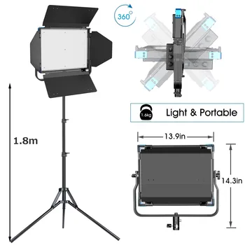 Sokani X50 RGB LED Panel Video Light Kit 2800K-10000K Studio Svetlo na fotografovanie Stmievateľné Diaľkové svetlá RGB pre Fotografie