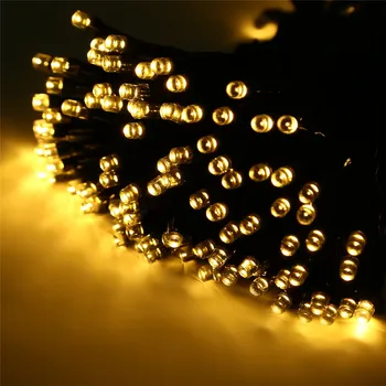 Solárne LED Reťazec Svetlo Vianočné svetelné Girlandy 50/100 LED Rozprávkových Svetiel S akumulátorom Vonkajšie Záhradné Párty Strom Svadobná Výzdoba