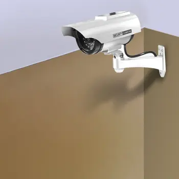 Solárne Nepremokavé Figuríny Falošné CCTV Kamera S Blikajúce LED Pre Vonkajšie alebo Vnútorné Realisticky falošné Kamery pre Bezpečnosť