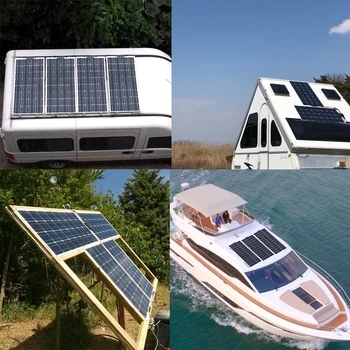 Solárny panel auta kompletné 100w 300w 200w 400w 500 w, 600w Fotovoltaických panelov bunky pre 12V 24v batéria domov, auto, Loď, jachtu
