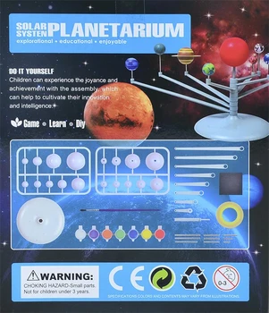 Solárny Systém Deväť Planét Planetárium Model Auta Astronómia Veda Projektu DIY Deti Darček Celosvetový Predaj Vzdelávania v Ranom veku pre Dieťa