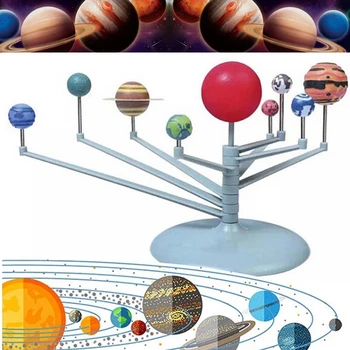 Solárny Systém Deväť Planét Planetárium Model Auta Astronómia Veda Projektu DIY Deti Darček Celosvetový Predaj Vzdelávania v Ranom veku Pre Dieťa