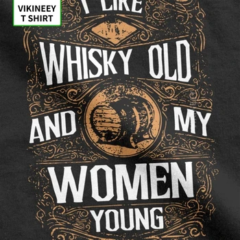 Som Ako Môj Whisky Starý A Moja Žien, Mladých T-Shirt Mužov Bar T Tričko Alkohol Pivo Piť Bavlna Tee Tričko Krátky Rukáv Veľká Veľkosť
