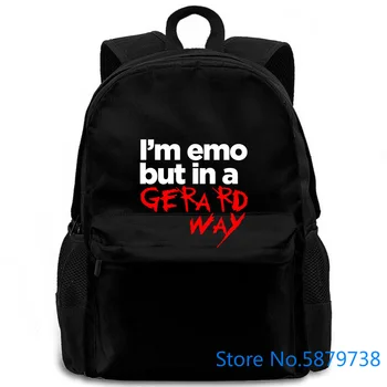 Som Emo Ale V Gerard Way Unisex My Chemical Roce Súčasnosti Mcr Štýl ženy muži batoh notebooku cestovanie škola pre dospelých