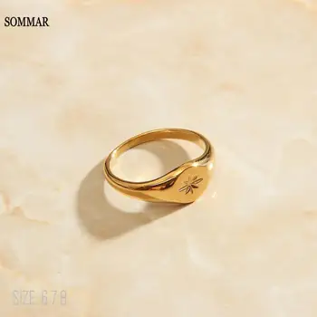 SOMMAR 2020 najnovšie Zlata Plné veľkosti 6 7 8 Lady žena krúžok Geometrické in opal Zapojenie Príslušenstvo Šperky