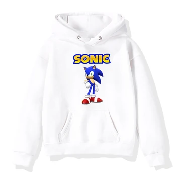 Sonic Hoodies Muži Ženy Unisex Mikina Chlapci Dievčatá Bežné Streetwear Sonic Módy V Pohode Mikina