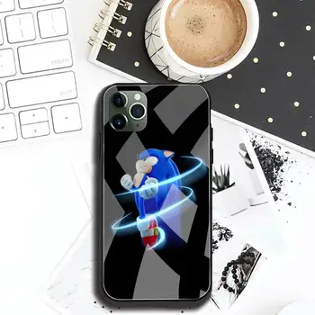 Sonic the Hedgehog Telefón Prípade Tvrdeného Skla Pre iPhone 11 Pro XR XS MAX 8 X 7 6 6 Plus SE 2020 prípade
