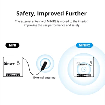Sonoff MINI2 DIY APLIKÁCIE Smart Diaľkové Ovládanie Časovač Plán Hlas Stavu Napájania DIY Režim obojsmerné Wifi, Smart Switch, Smart Home